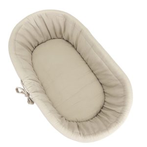 Pościel muślinowa do kosza Mojżesza 2-el. BEŻOWA.